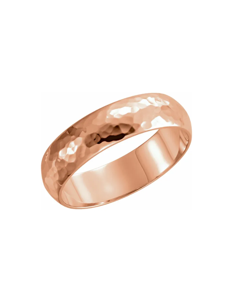 14 karat rose gold store wedding band