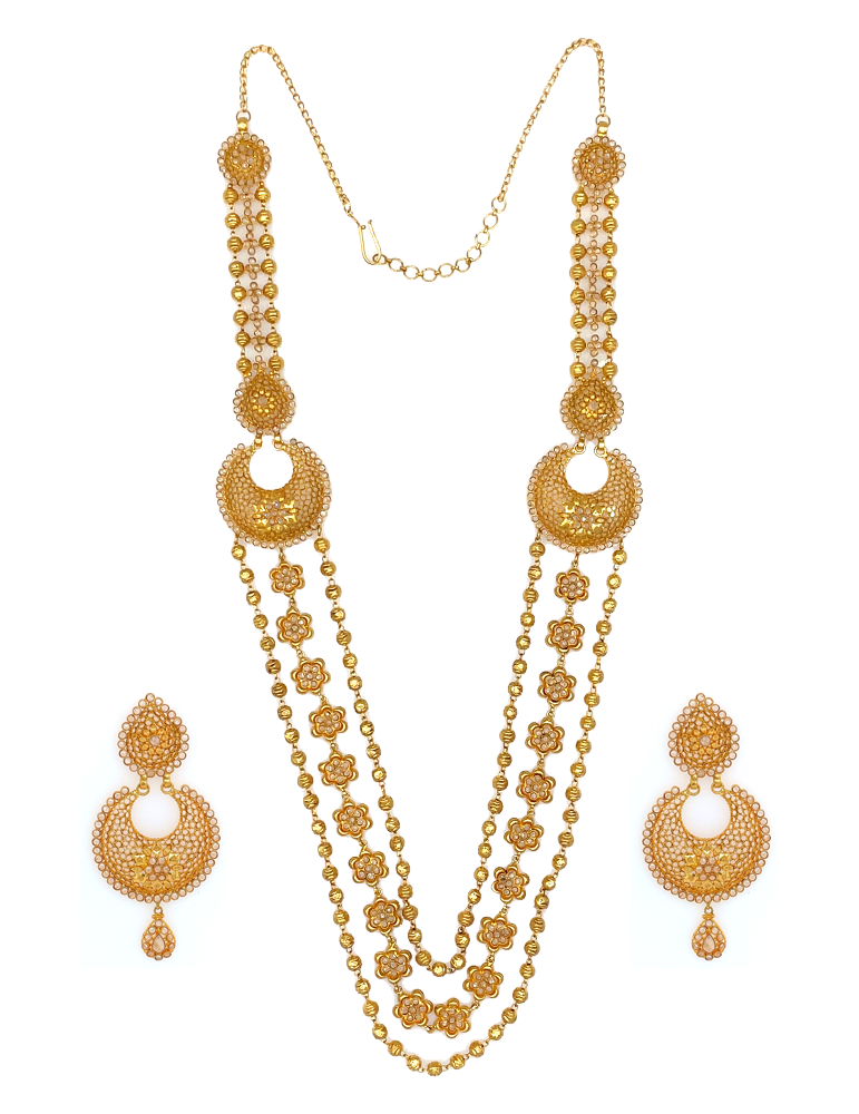 70gm Gold Long Chain Necklace, Box at Rs 350000/set in Mysore